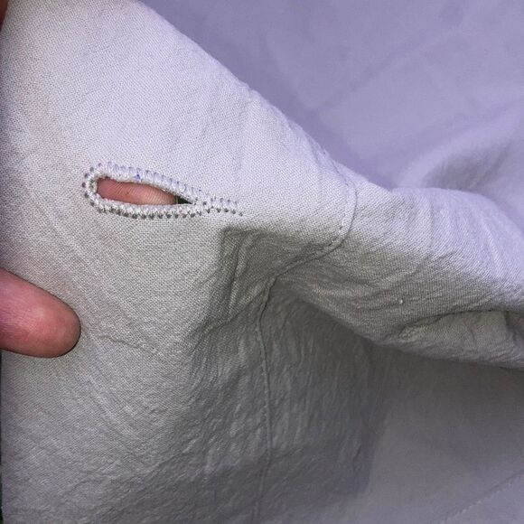 POTTERY BARN TEEN Shower Curtain Gray Tufted Dot Cotton Circles 72 x 72 inches - Picture 4 of 9